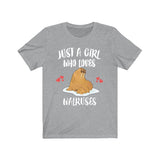 Just A Girl Who Loves Walruses Shirt, Walrus Lover Gift, Walrus Shirt, Animal Lover Adult Toddler Infant Kids Gift T-Shirt Image 2