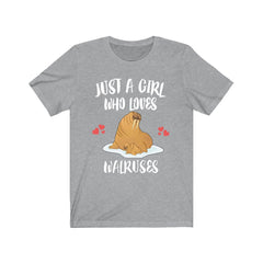 Just A Girl Who Loves Walruses Shirt - walrus print design