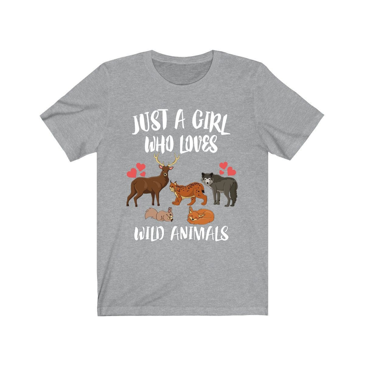 Just A Girl Who Loves Wild Animals Shirt - wild animals print design
