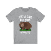 Just A Girl Who Loves Wombats Shirt, Wombat Lover Shirt, Wombat Gift, Animal Lover Adult Toddler Infant Kids Gift T-Shirt Image 1