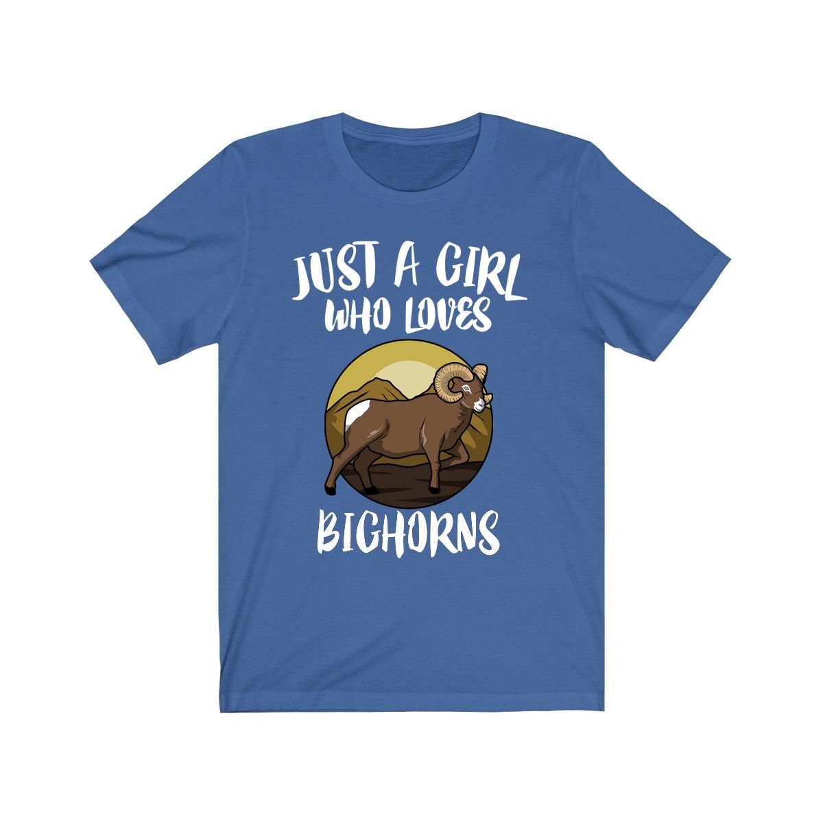 Bighorn Sheep T-Shirt for Girls - bighorn sheep print design