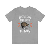 Just A Girl Who Loves Kiwis Birds Shirt, Kiwi Bird Lover Shirt, Birding Gift, Bird Shirt, Adult Kids Animal T-Shirt Image 1