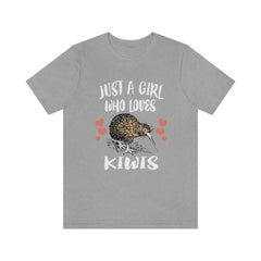 Just A Girl Who Loves Kiwis Birds Shirt - kiwi bird print design