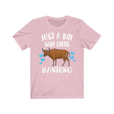 Just A Boy Who Loves Banteng Cow Shirt, Banteng Cow Lover Shirt, Cow Shirt, Cow Lover Gift, Animal Adult Toddler Kids T-Shirt Image 4