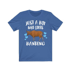Just a boy who loves banteng endangered Southeast Asian wild cattle tee