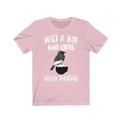 Just A Boy Who Loves Black Phoebes Birds Shirt - black phoebe print design