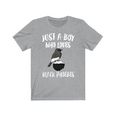 Just A Boy Who Loves Black Phoebes Shirt, Black Phoebe Lover Shirt, Birding Shirt, Bird Lover Gift, Animal Adult Toddler Kids T-Shirt Image 1