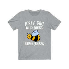 Just A Girl Who Loves Bumblebees Shirt - bumblebee print design