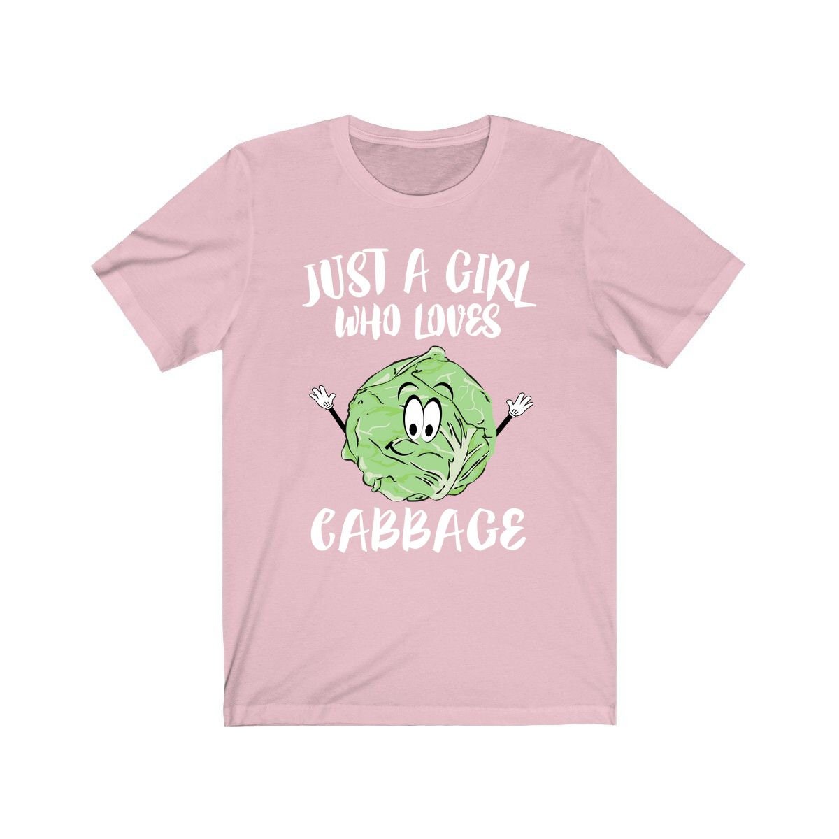 Just a girl who loves cabbage vegan vegetable lover tee