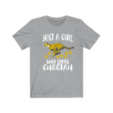 Just A Girl Who Loves Cheetah Shirt, Cheetah Shirt, Cheetah Lover Shirt, African Cheetah, Animal Adult Toddler Infant Kids Gift T-Shirt Image 3