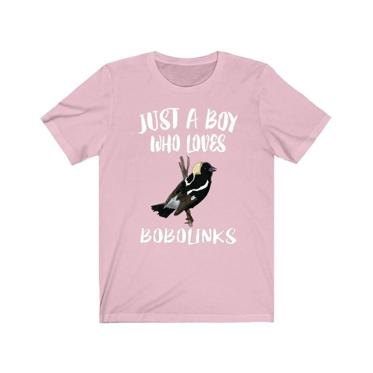Just a boy who loves bobolinks grassland migratory songbird tee