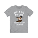 Just A Boy Who Loves Chestnut-backed Chickadees Shirt, Chickadee Lover Shirt, Chickadee Shirt, Bird Lover Gift, Animal Adult Kids T-Shirt Image 1