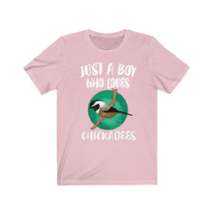 Just A Boy Who Loves Chickadees Shirt - chickadee print design
