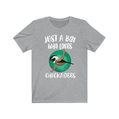 Just A Boy Who Loves Chickadees Shirt - chickadee print design