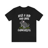 Just A Boy Who Loves Chinchillas Shirt, Chinchilla Lover Shirt, Chinchilla Shirt, Chinchilla Lover Gift, Animal Adult Kids T-Shirt Image 1