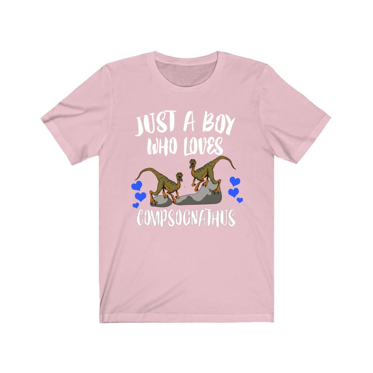 Just a boy who loves compsognathus tiny Jurassic theropod tee