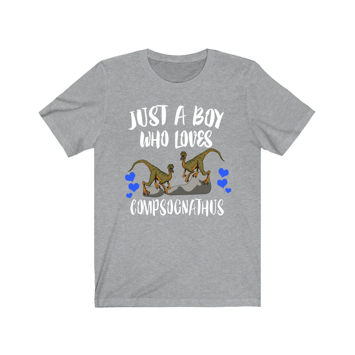 Just A Boy Who Loves Compsognathus Dinosaur Shirt, Dinosaur Lover Shirt, Compsognathus Shirt, Dinosaur Lover Gift, Animal Adult Kids T-Shirt Image 1