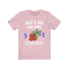 Just A Boy Who Loves Cranberries Shirt - cranberry print design