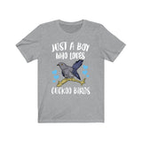 Just A Boy Who Loves Cuckoo Birds Shirt, Bird Lover Shirt, Cuckoo Bird Shirt, Bird Lover Gift, Animal Adult Kids T-Shirt Image 2