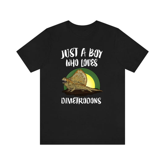 Just a boy who loves dimetrodons prehistoric synapsid lover tee