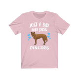 Just A Boy Who Loves Dingoes Dogs Shirt, Dog Lover Shirt, Dingo Shirt, Dingo Gift, Animal Adult Kids T-Shirt Image 4