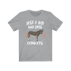 Just A Boy Who Loves Donkeys Shirt - donkey print design