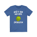 Just A Boy Who Loves Durian Fruit Shirt, Durian Lover Shirt, Fruit Shirt, Durian Gift, Animal Adult Kids T-Shirt Image 3