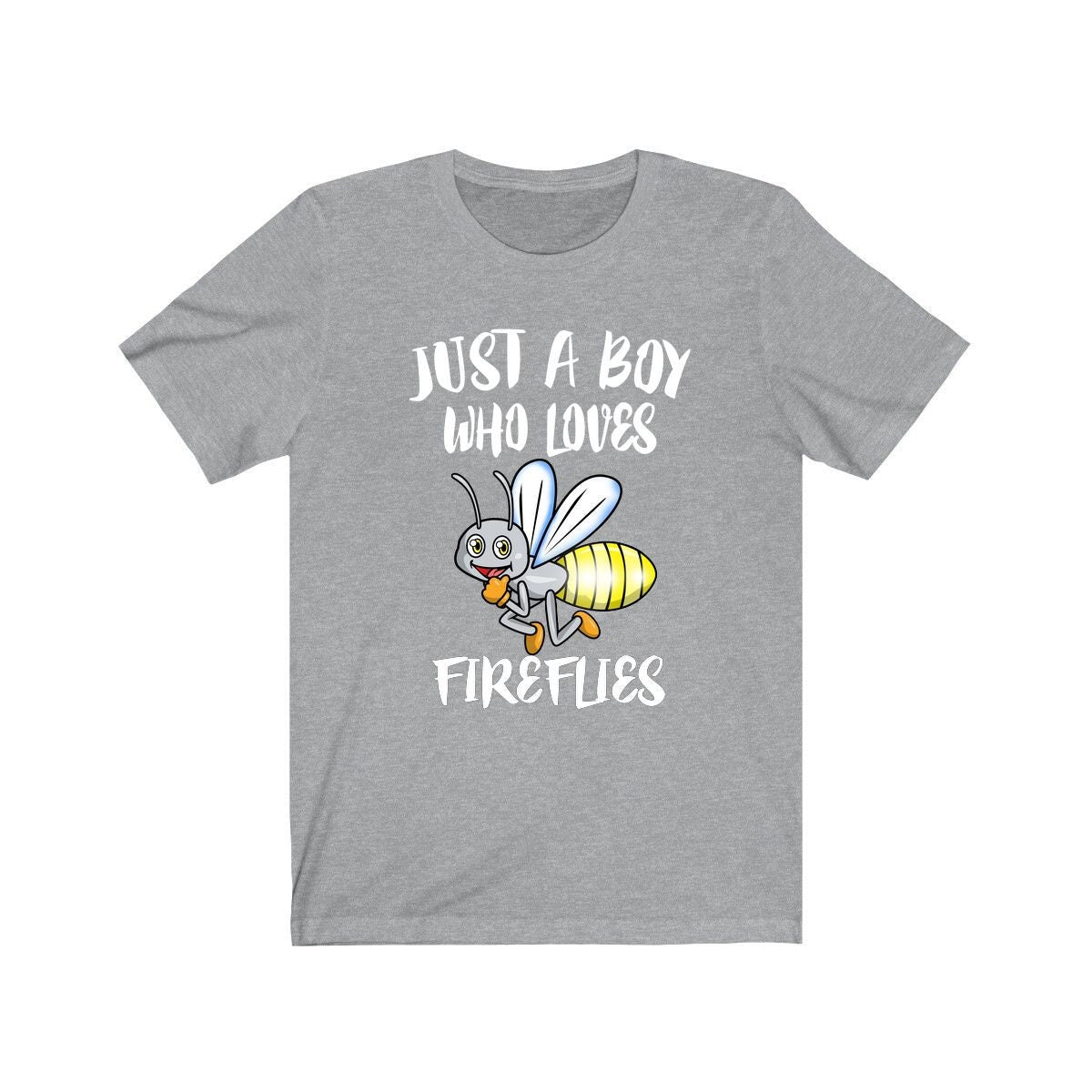 Just a boy who loves fireflies bioluminescent lightning bug tee