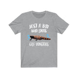 Just A Boy Who Loves Gila Monster Shirt, Lizard Lover Shirt, Lizard Shirt, Lizard Gift, Animal Adult Kids T-Shirt Image 2