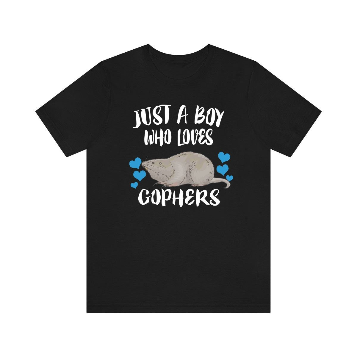 Just A Boy Who Loves Gophers Shirt, Gopher Lover Shirt, Gopher Shirt, Gopher Gift, Animal Adult Kids T-Shirt Image 1