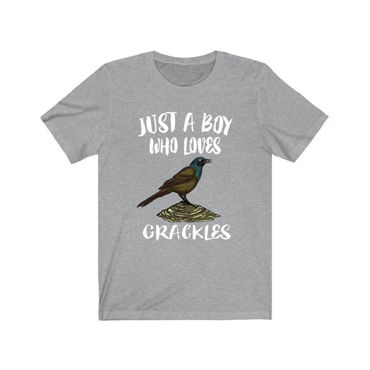 Just A Boy Who Loves Grackles Birds Shirt - grackle print design