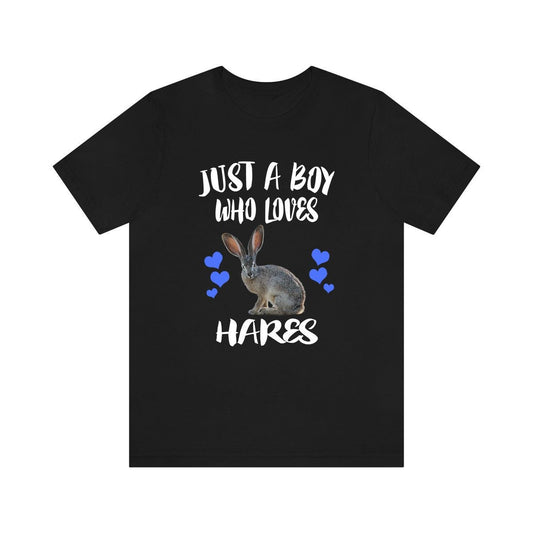 Just A Boy Who Loves Hares Shirt - hare print design