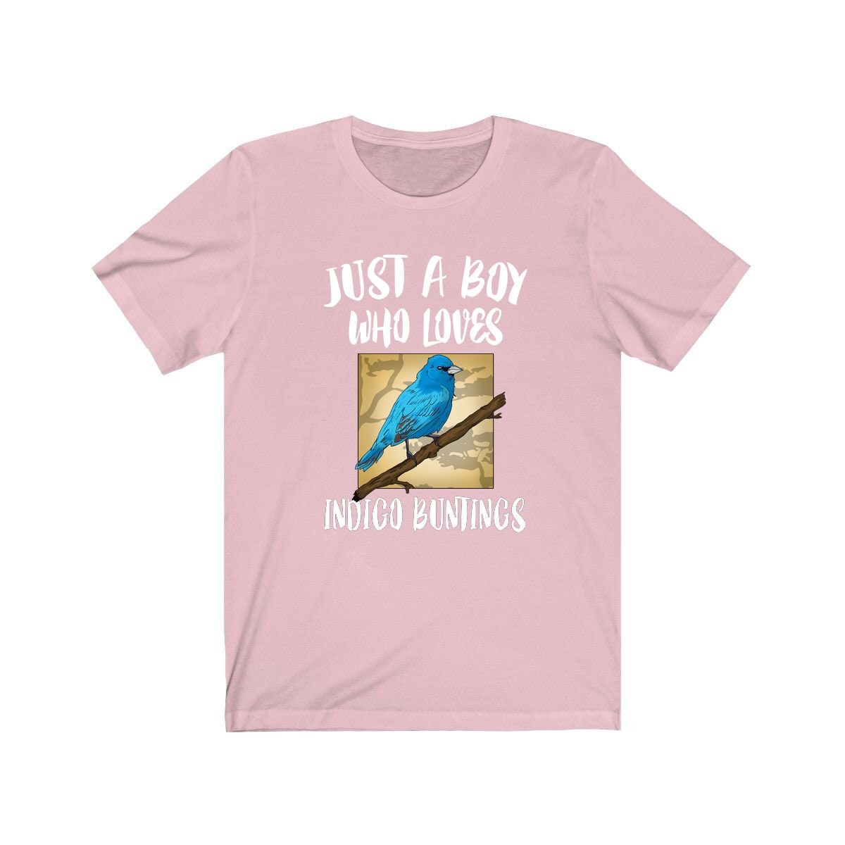 Boy Who Loves Indigo Buntings Birds Shirt - Indigo Bunting print design