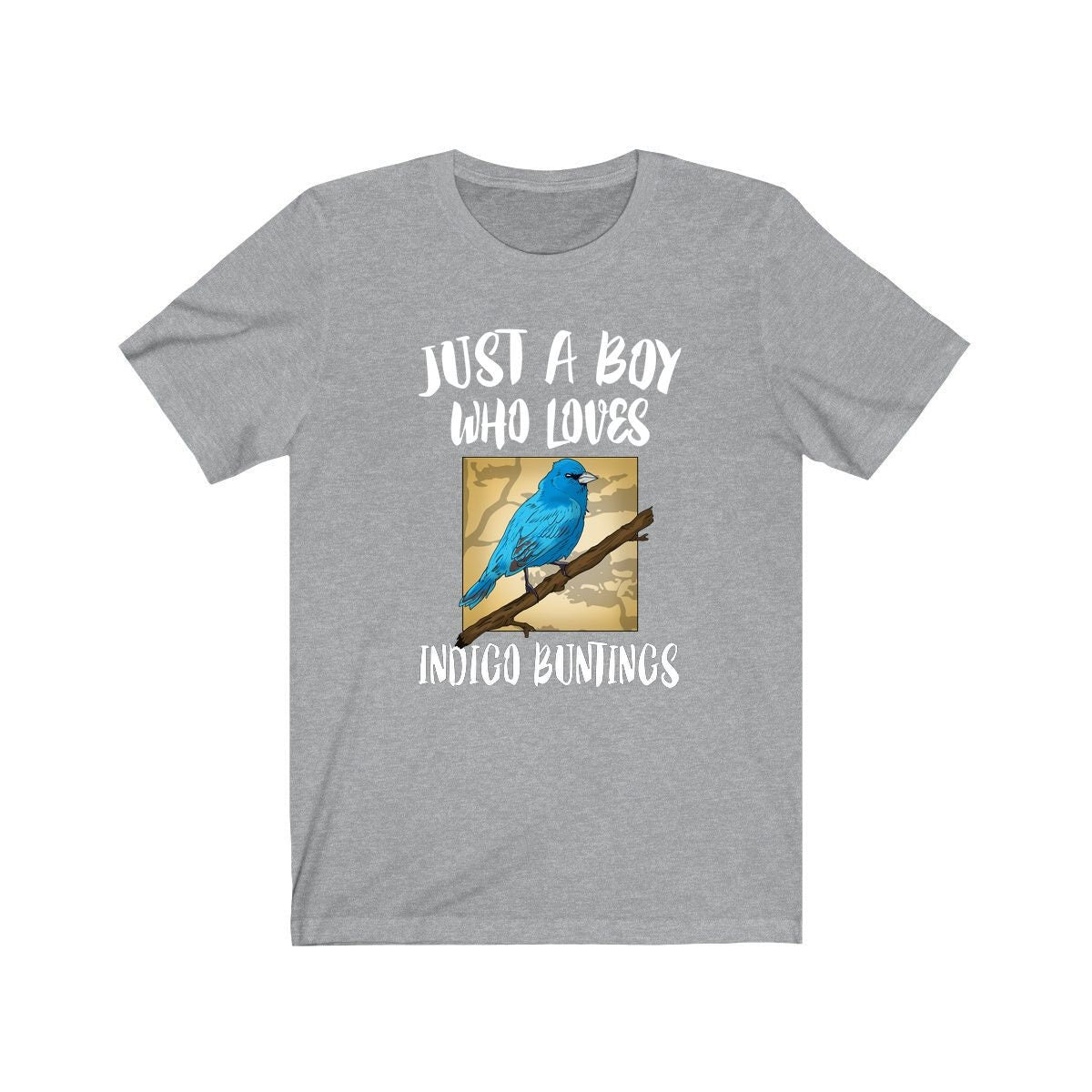 Boy Who Loves Indigo Buntings Birds Shirt - Indigo Bunting print design