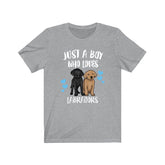 Just A Boy Who Loves Labradors Dog Shirt, Labrador Lover Shirt, Dog Shirt, Labrador Shirt, Animal Adult Kids T-Shirt Image 1