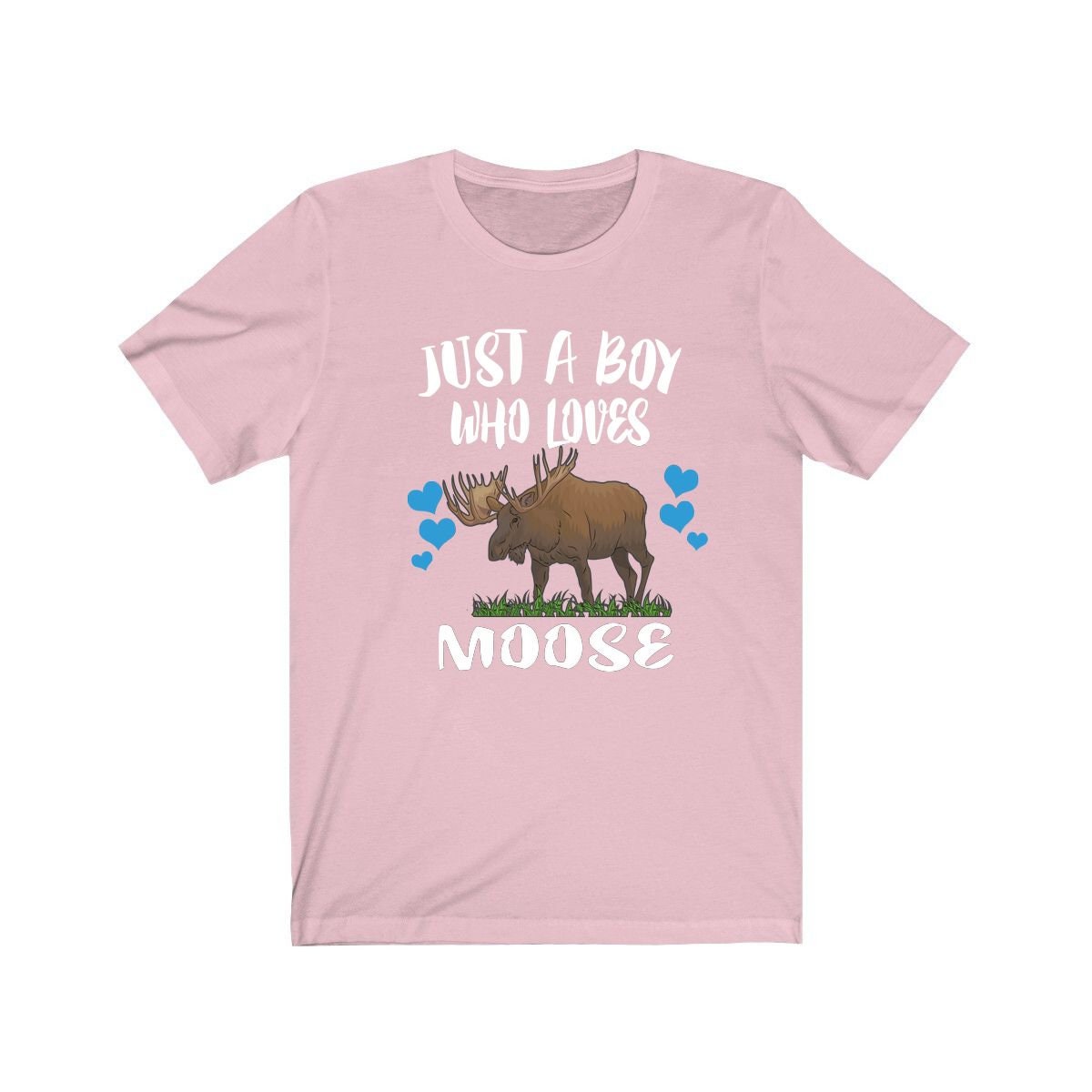 Just A Boy Who Loves Moose Shirt - moose print design