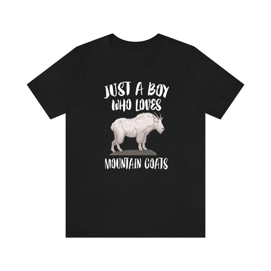 Just A Boy Who Loves Mountain Goats Shirt - mountain goat print design