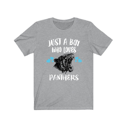 Just A Boy Who Loves Panthers Shirt - panther print design