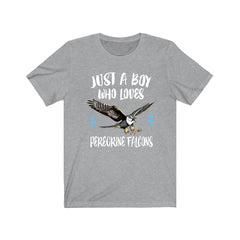 Just A Boy Who Loves Peregrine Falcons Shirt - peregrine falcon print design