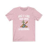 Just A Girl Who Loves Gardening Shirt, Garden Shirt, Gardening Lover Gift, Animal Lover Adult Toddler Infant Kids Gift T-Shirt Image 1