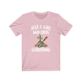Just A Girl Who Loves Gardening Shirt, Garden Shirt, Gardening Lover Gift, Animal Lover Adult Toddler Infant Kids Gift T-Shirt Image 1