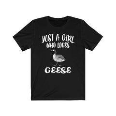 Just A Girl Who Loves Geese Shirt - geese print design