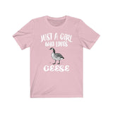 Just A Girl Who Loves Geese Shirt, Geese Shirt, Bird Lover Gift, Geese Owner Gift, Animal Lover Adult Toddler Infant Kids Gift T-Shirt Image 3