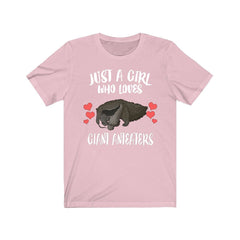 Giant Anteater Girl T-Shirt - giant anteater print design
