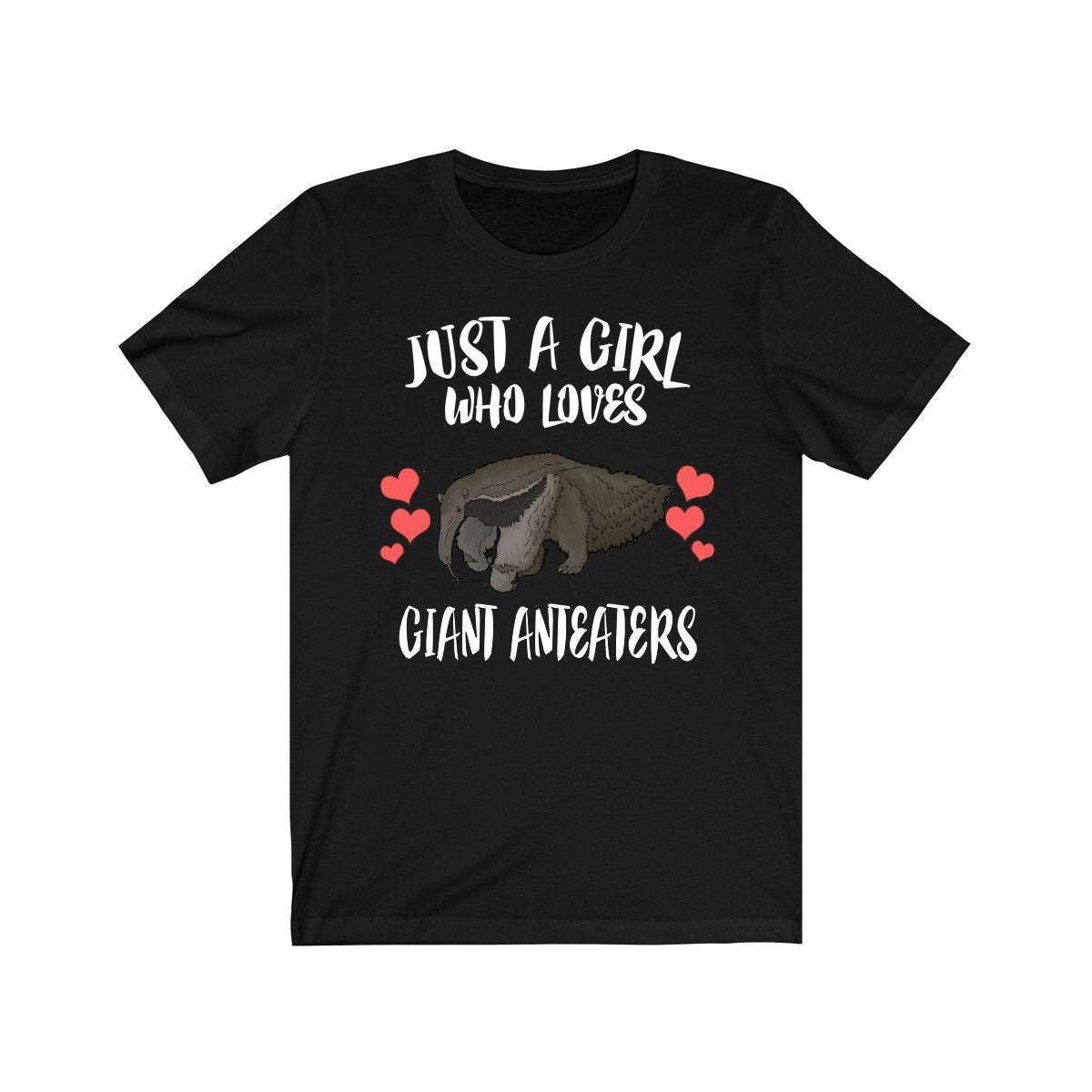 Giant Anteater Girl T-Shirt - giant anteater print design