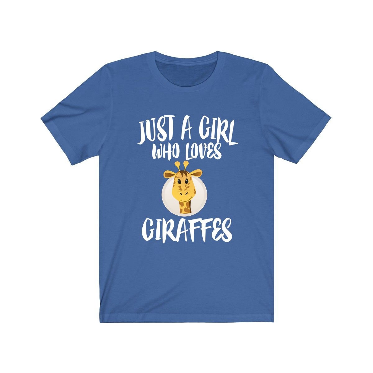 Just A Girl Who Loves Giraffes Shirt - giraffe print design