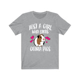 Just A Girl Who Loves Guinea Pigs Shirt, Guinea Pig Shirt, Guinea Pig Lover Gift, Animal Lover Adult Toddler Infant Kids Gift T-Shirt Image 2
