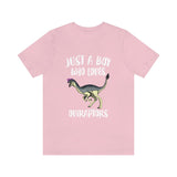 Just A Boy Who Loves Oviraptors Dinosaur Shirt, Oviraptor Lover Shirt, Oviraptor Shirt, Dinosaur Lover Gift, Animal Adult Kids T-Shirt Image 4
