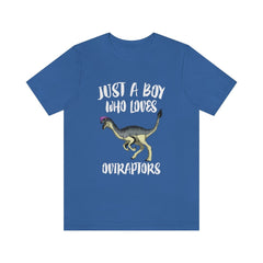 Just A Boy Who Loves Oviraptors Dinosaur Shirt - Oviraptor print design