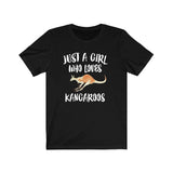 Just A Girl Who Loves Kangaroos Shirt, Kangaroo Lover Shirt, Kangaroo Lover Gift, Animal Lover Shirt, Adult Toddler Infant Kids Gift T-Shirt Image 2